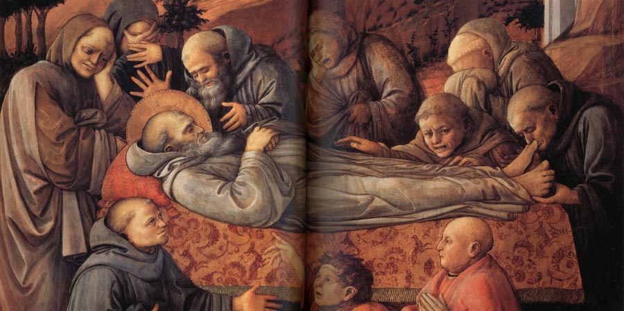 Fra Filippo Lippi Details of The Death of St Jerome.